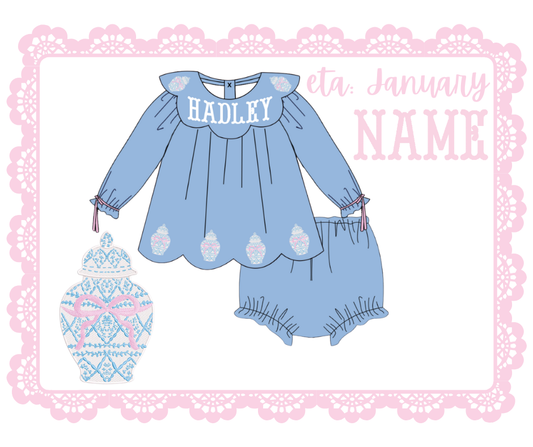 Ginger Jar Diaper Set