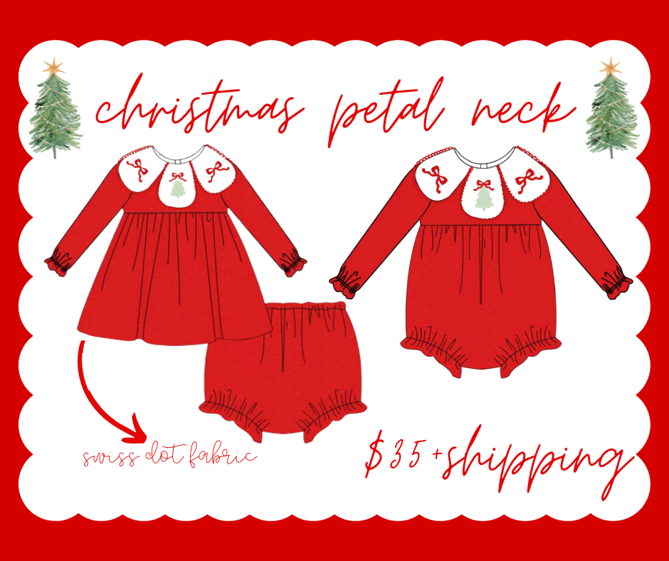 Christmas petal neck