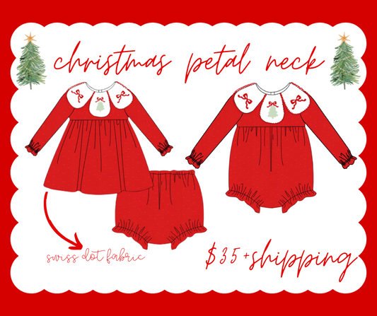 Christmas petal neck